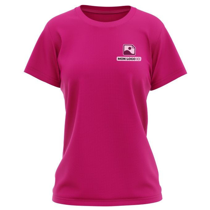 T-Shirt Femme de qualité supérieure - Marquez votre T-Shirt Femme avec votre Logo d'Entreprise (matériau de personnalisation haut de gamme, imprimé en France)