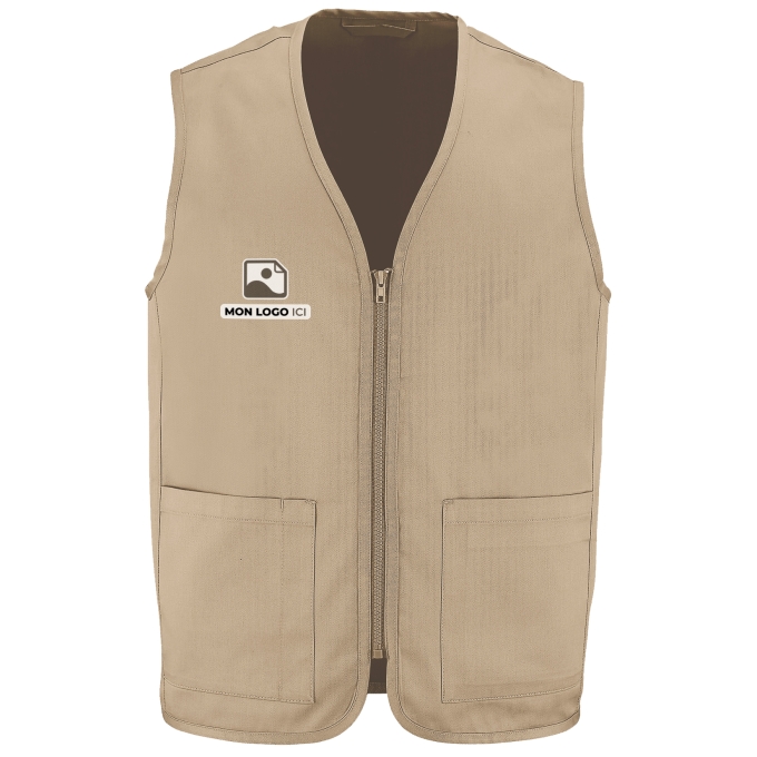 Gilet sans manches de qualité supérieure - Marquez votre Gilet sans manches avec votre Logo d'Entreprise (matériau de personnalisation haut de gamme, imprimé en France)
